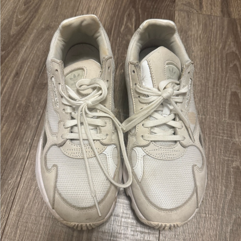 Size 8 - adidas Falcon Grey Ecru Tint